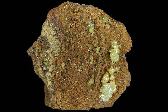 Gemmy, Yellow-Green Adamite Crystals - Durango, Mexico #88878